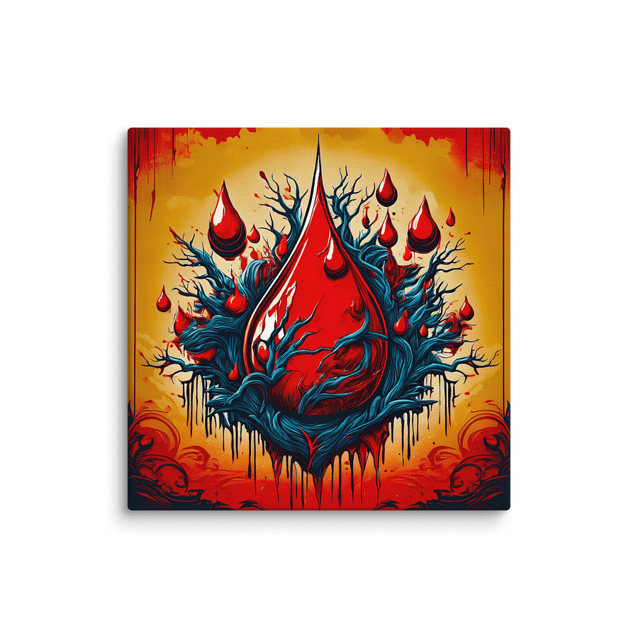 ZΞЯØ Blood Drop painting product image (1)