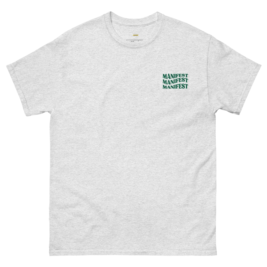 Manifest Embroidered T-Shirt – Align Your Mindset with Style | Premium Minimalist Tee product image (2)