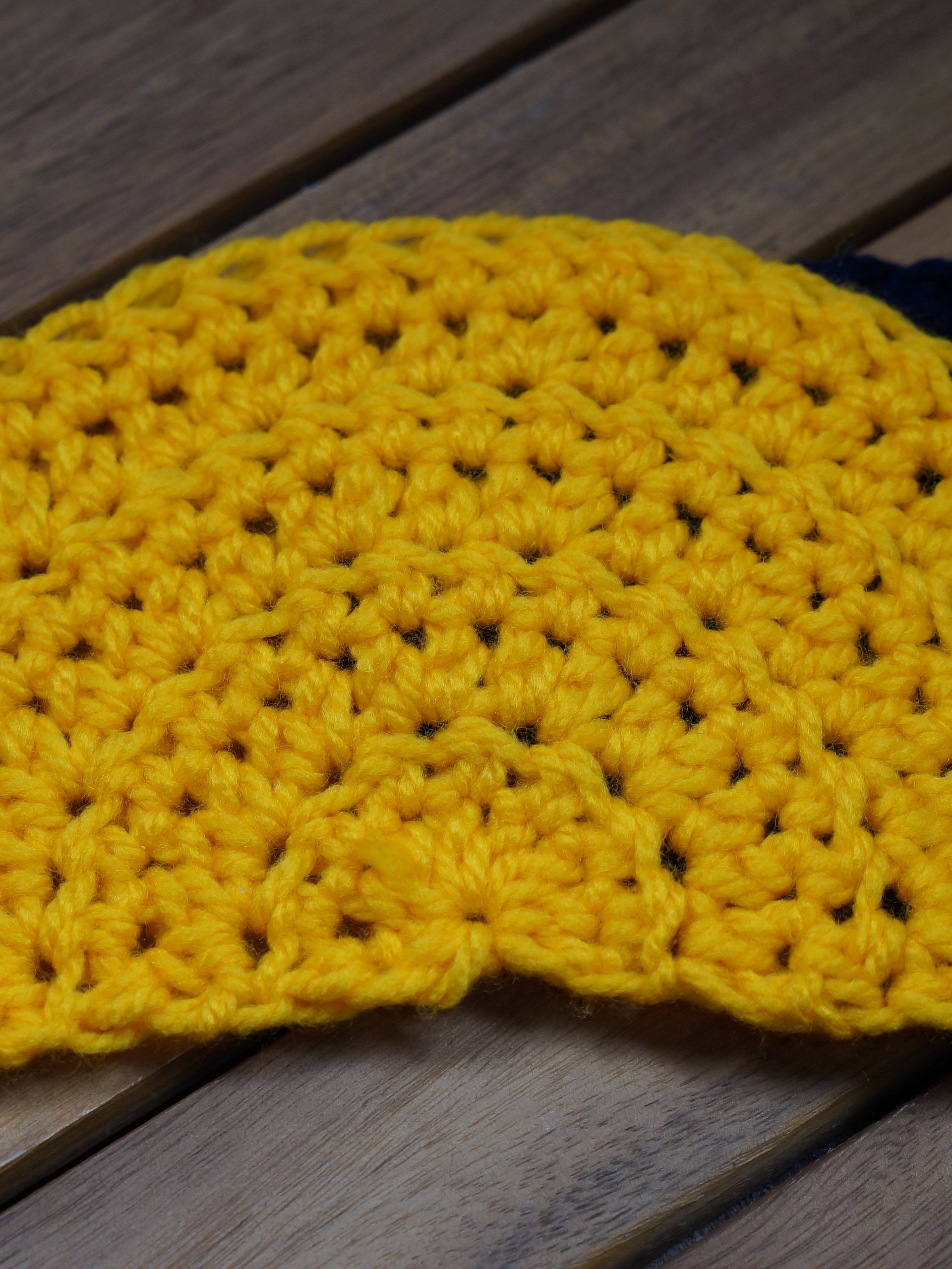 Half double crochet semi circle pdf pattern product image (2)