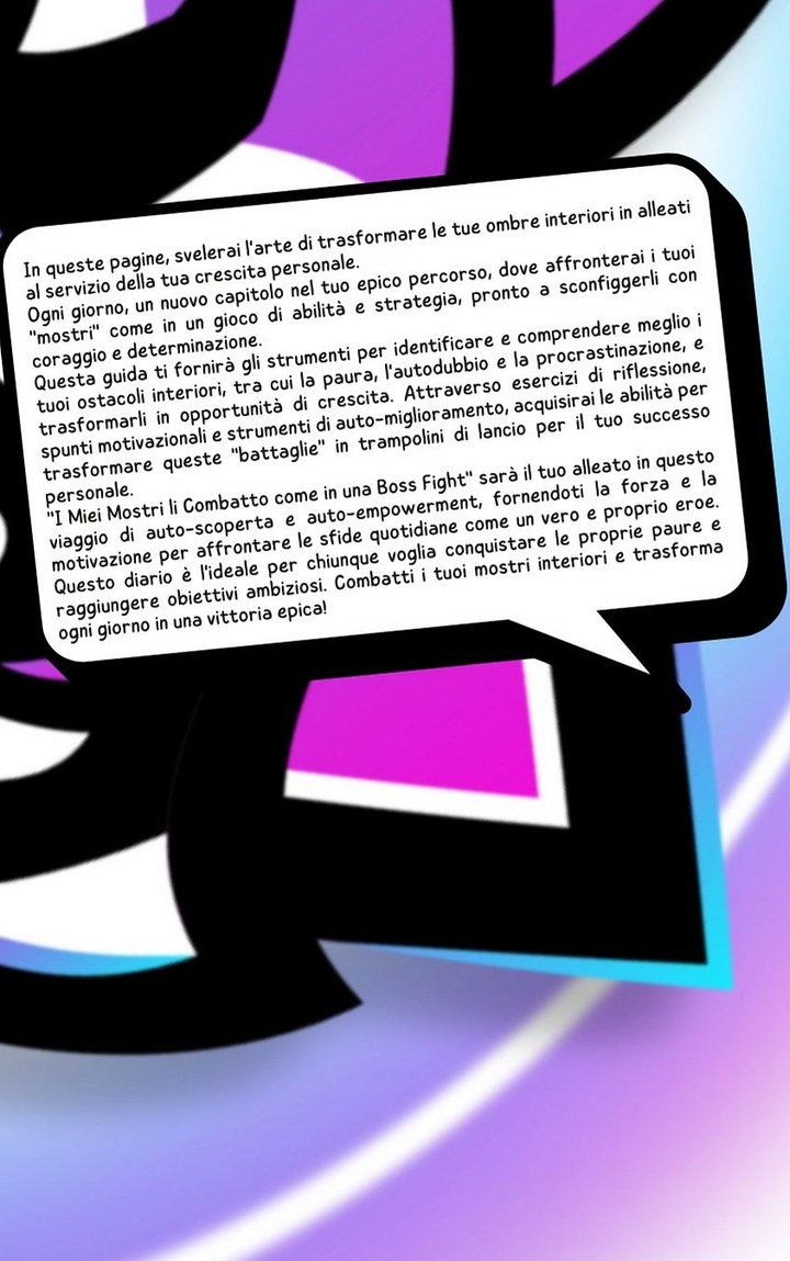 I MIEI MOSTRI LI COMBATTO COME IN UNA BOSSFIGHT - Diario motivazionale interattivo product image (2)