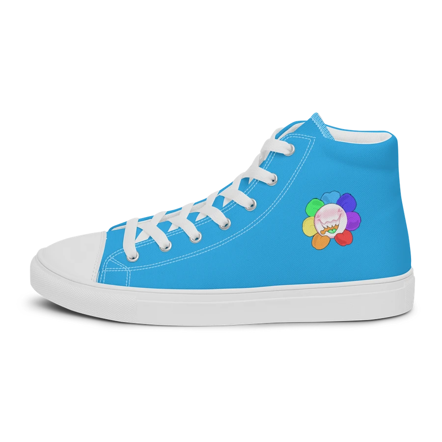 Blue and White Flower Sneakers product image (7)