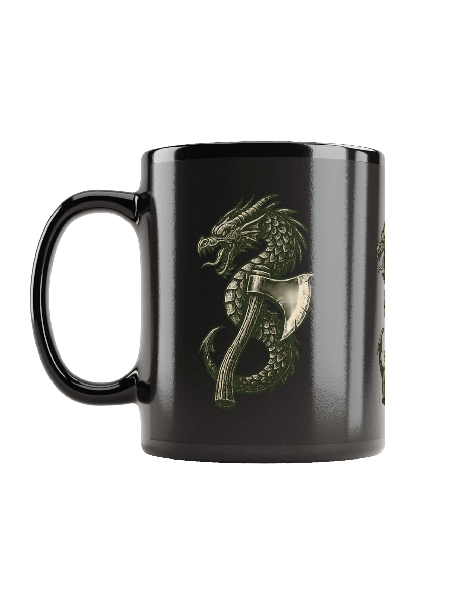 Coffee Mug Rugged Sportsmen Nordic Dragon Axe product image (12)