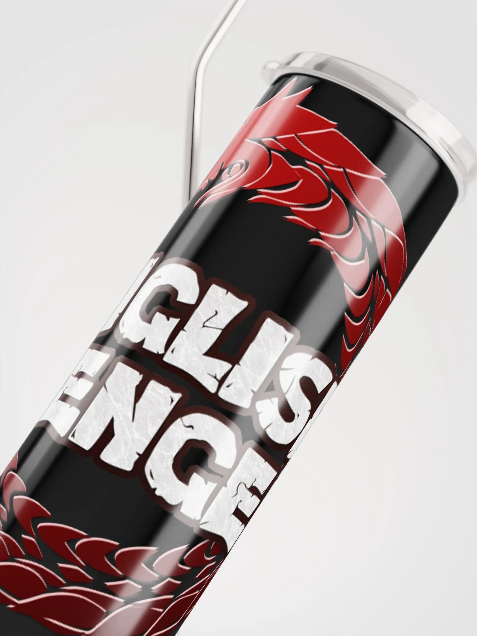 English Avenger Logo Stainless Steel Tumbler with Straw product image (5)