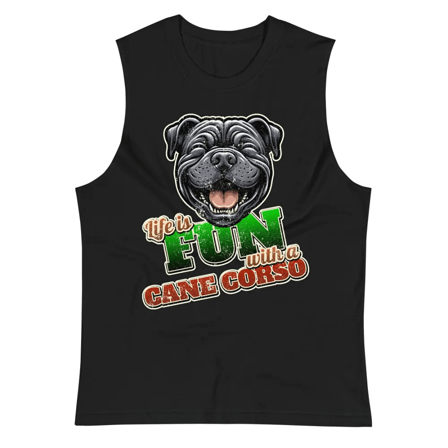 Fun-loving Cane Corso Muscle Tank product image (4)