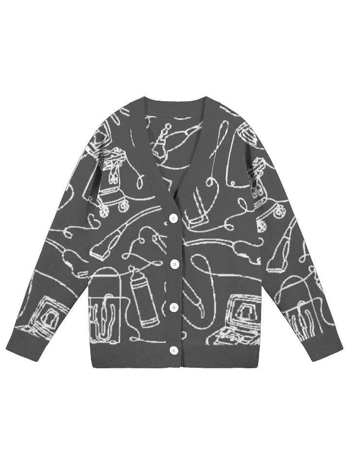 Service Lines (Sonography - Charcoal Cardigan) product image (1)