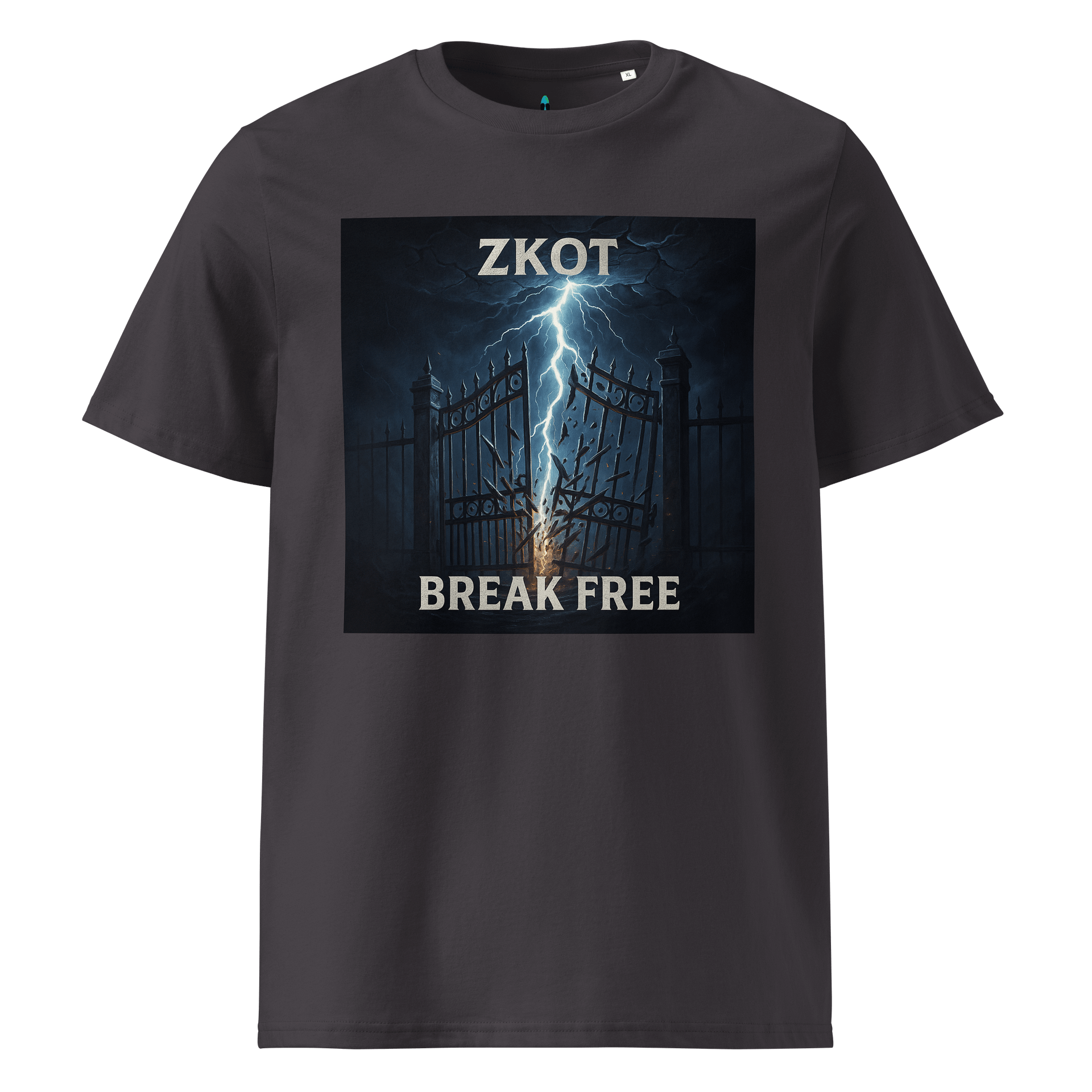 Break Free Album Cover Ribbed Collar T-Shirt - Show your Support with Style - Menswear, Womenswear - 100% Organic Cotton product image (6)