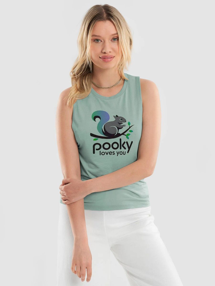 Pooky's Love Branch Women's Muscle Tank product image (3)