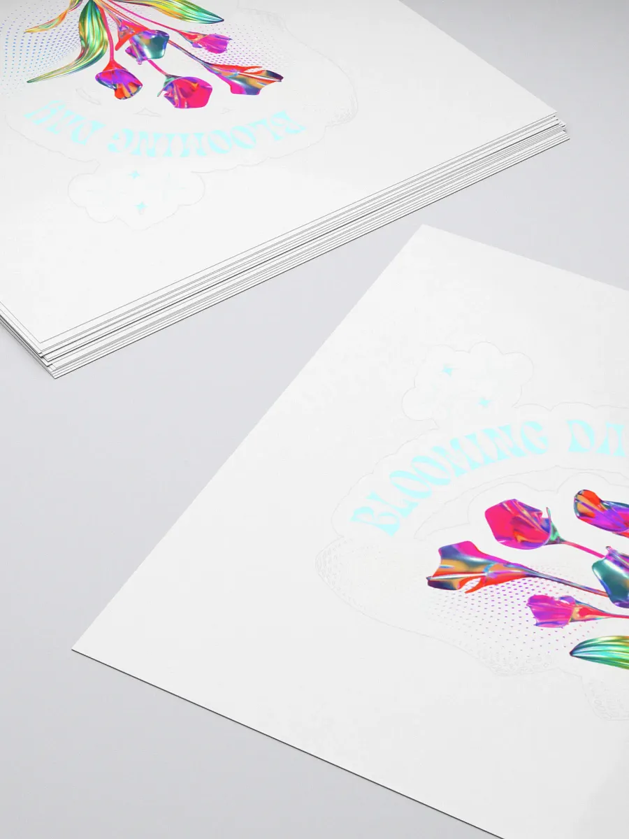 Psychedelic Blooms Kiss Cut Stickers product image (4)