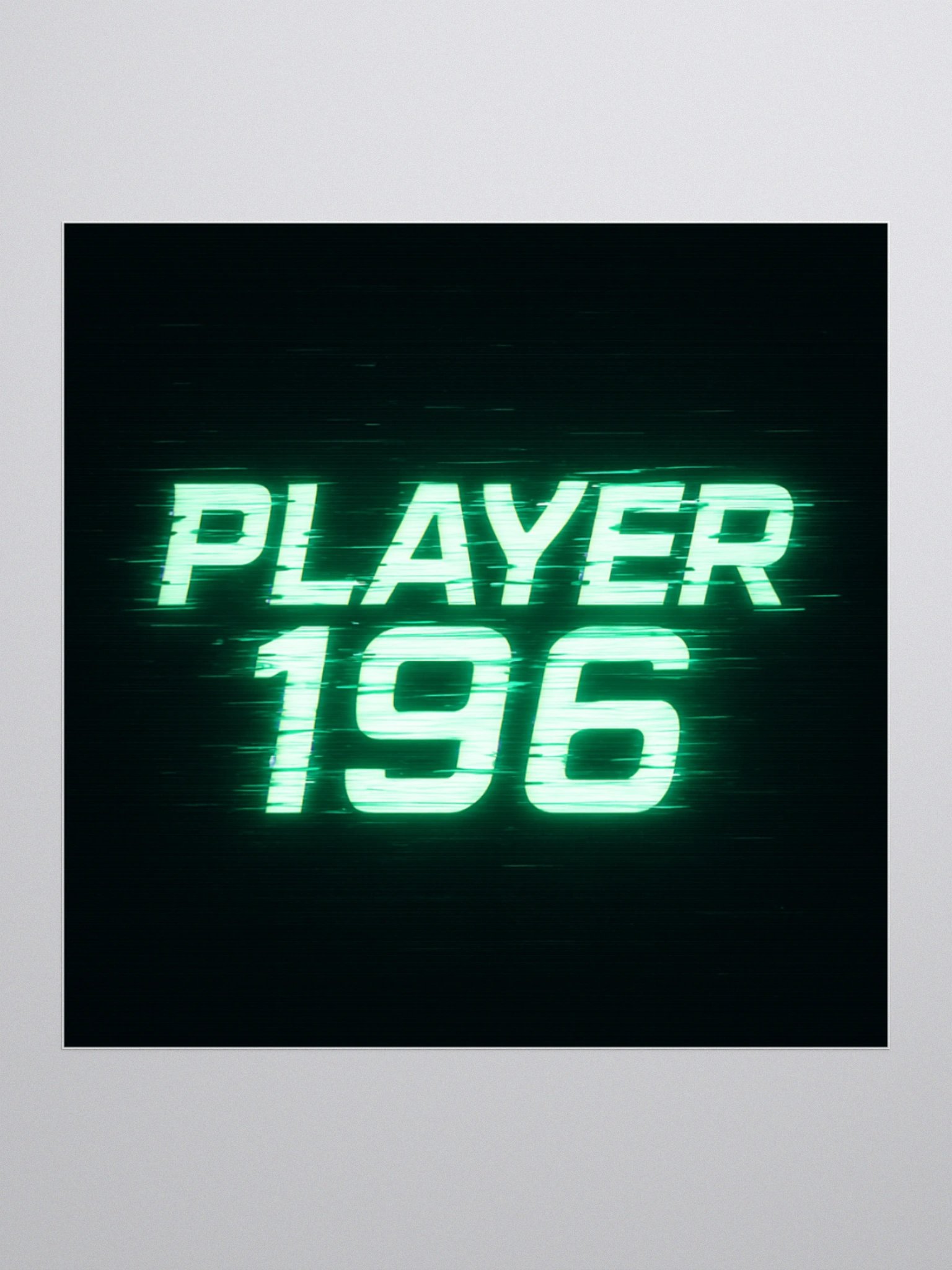 PLAYER 196 Glitchy Kiss Cut Stickers product image (1)