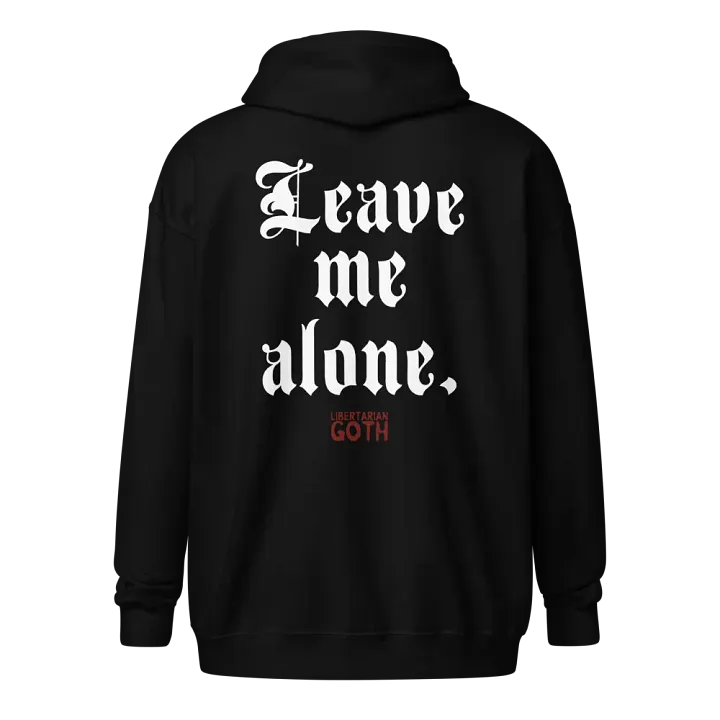 Leave Me Alone Zip Hoodie product image (1)