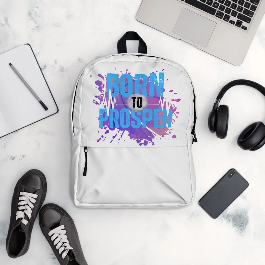 Born to Prosper Full Print Backpack product image (5)