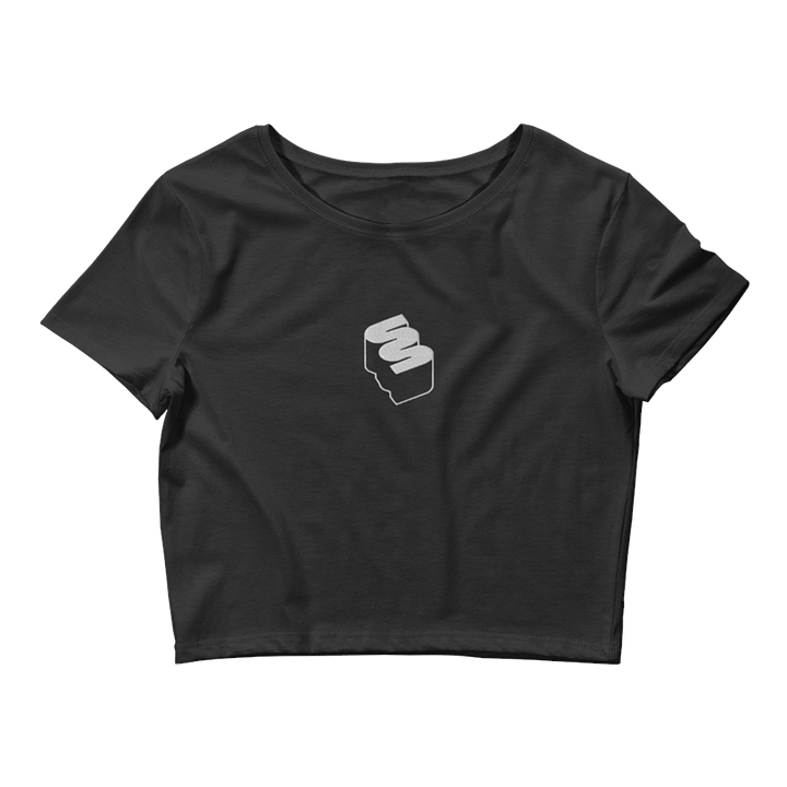 Women's Crop Tee (Black) product image (1)