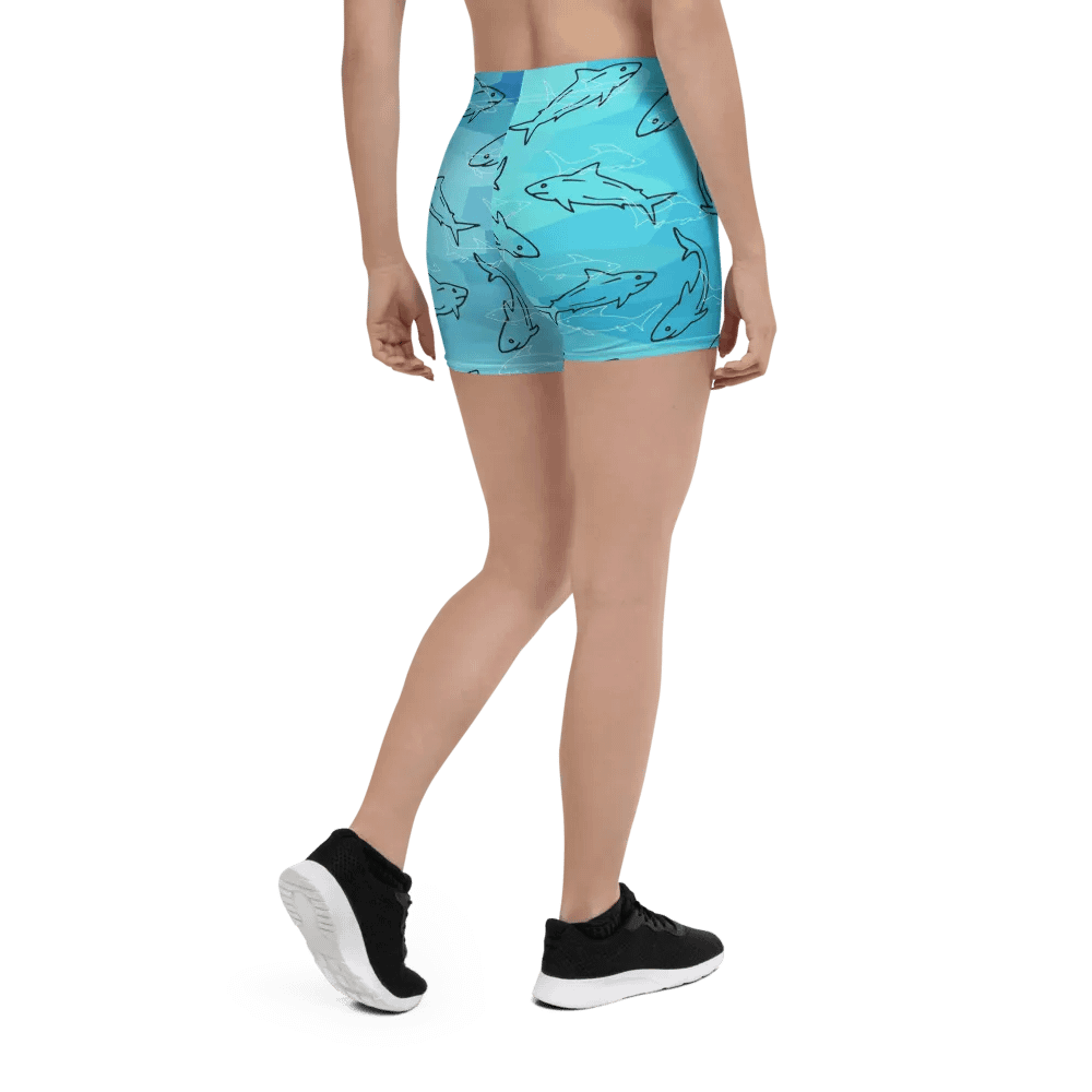 Shark Frenzy All-Over Print Shorts product image (2)