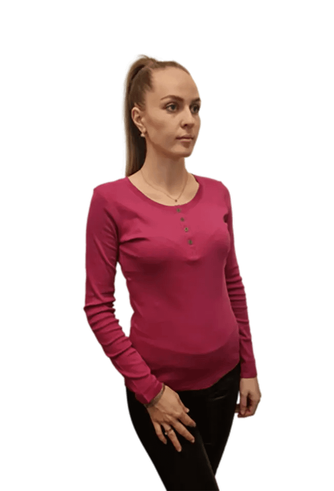 Ladies T-Shirt Top Long Sleeve Stretch or Loose Fit 100% Cotton RRP £9.99 product image (7)