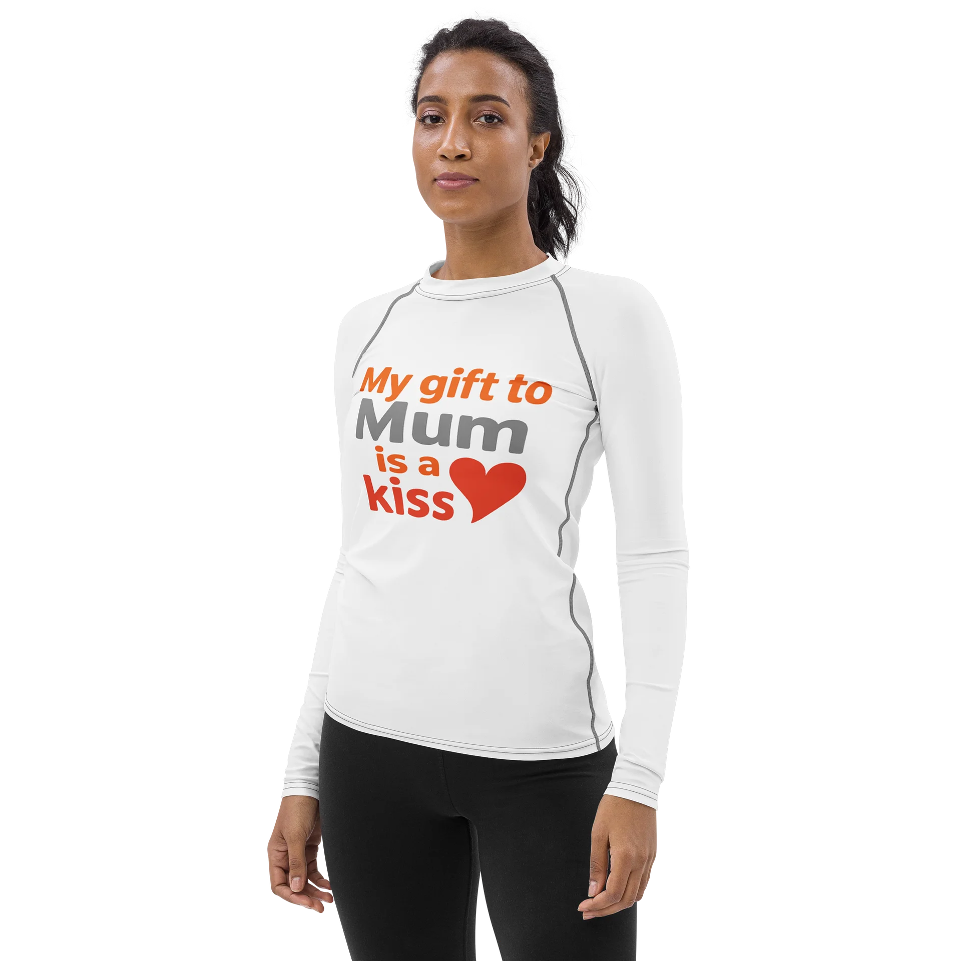 Mum's Kiss All-Over Print Rash Guard product image (3)