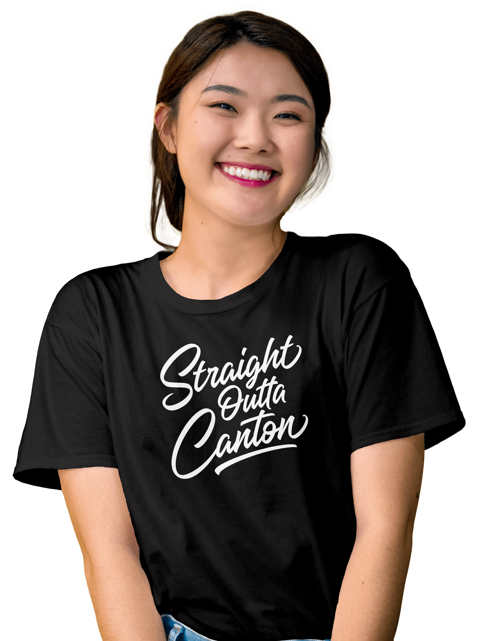 STRAIGHT OUTTA CANTON (White) Unisex T-shirt product image (2)