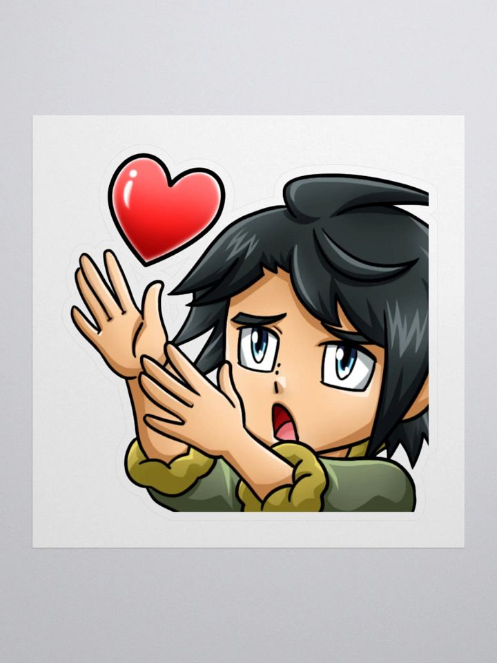 Grizexia Heart Emote Sticker product image (1)