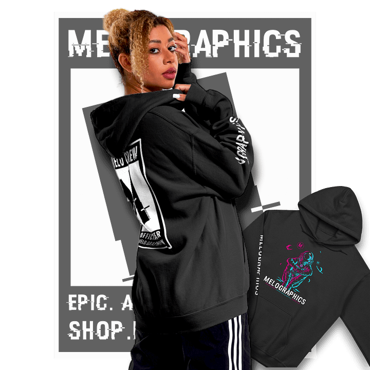 #MeloCrew Vibes: Duotone - Premium Hoodie | #MadeByMELO product image (1)