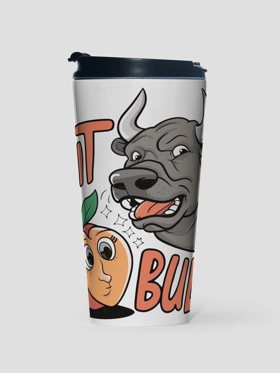 Pit Bull: Peach Pit and Bull Stainless Steel Travel Mug Design product image (1)