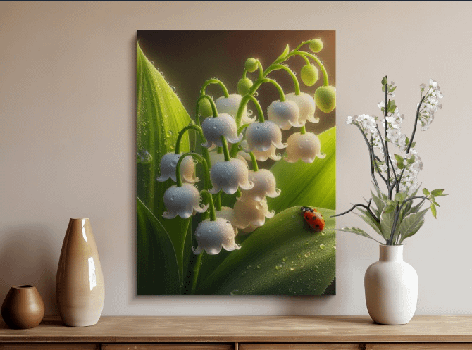Delicate Lily of the Valley - Enchanting Nature Poster product image (1)
