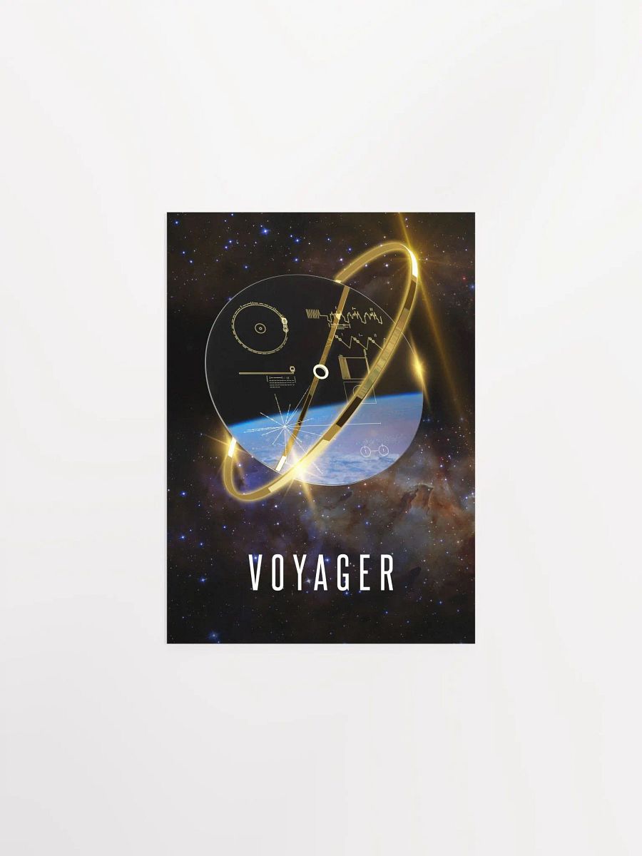Voyager 1 Golden Record, 3D — space poster, science print product image (8)
