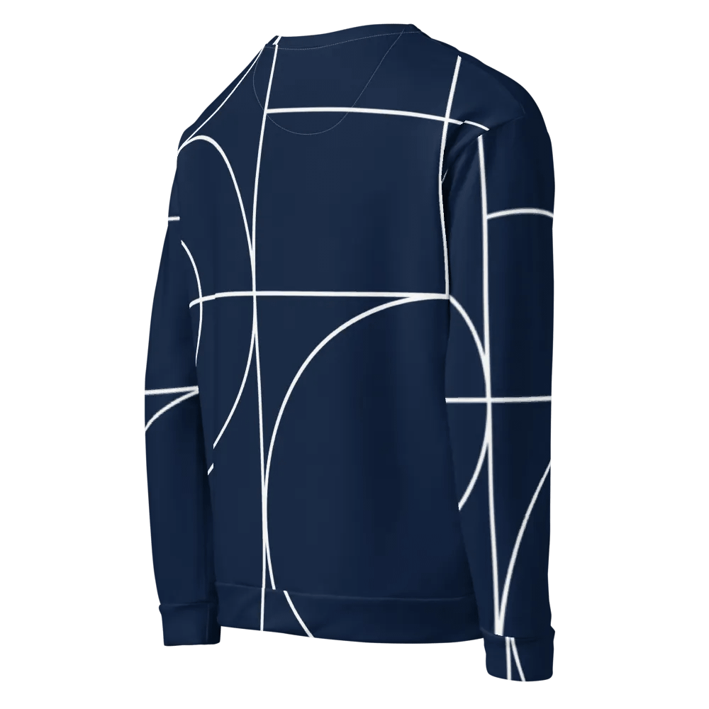 Navy Geometric Unisex Sweatshirt product image (9)