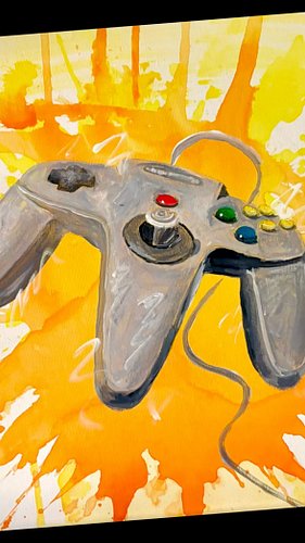 My top 25 favorite paintings of 2025 (so far!)
Number 16: the N64 Orange Splatter Painting #nintendo #n64 #n64controller #ret...