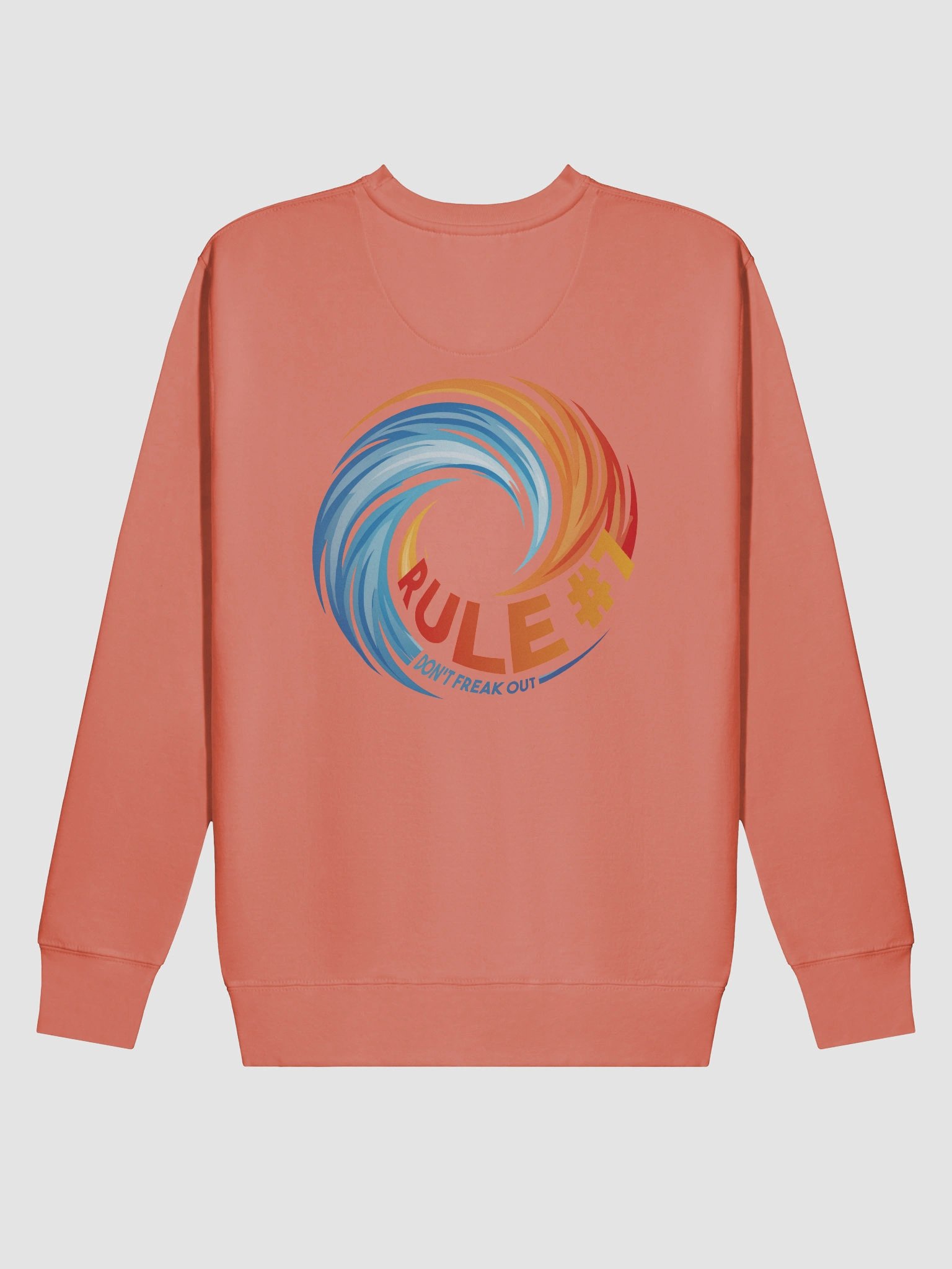 Rule #7 Classic Cotton Sweatshirt Orange and Blue product image (5)