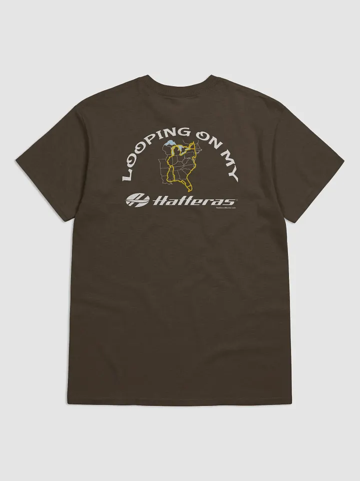Looping On My Hatteras - T-Shirt - Dark Shirt w/White Logo product image (2)