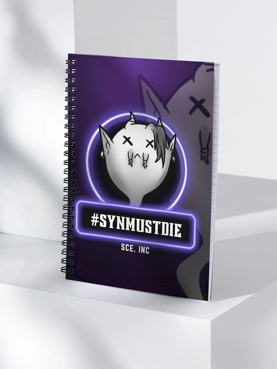 #SynMustDie spiral notebook product image (4)