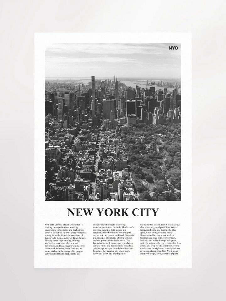 New York 04 Newspaper Poster product image (2)