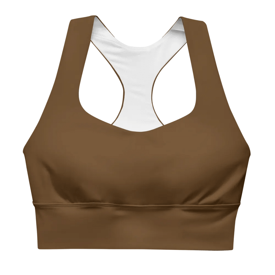 Brown Serenity Longline Sports Bra product image (1)