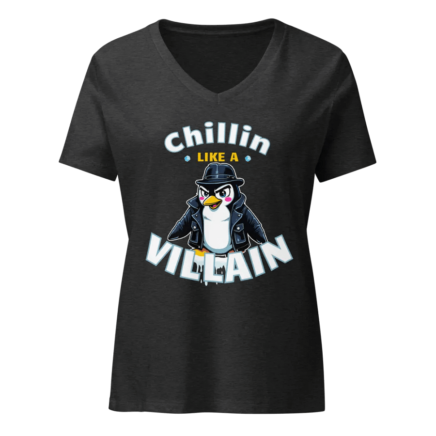 Chillin' Penguin Women's V-Neck Tee product image (3)