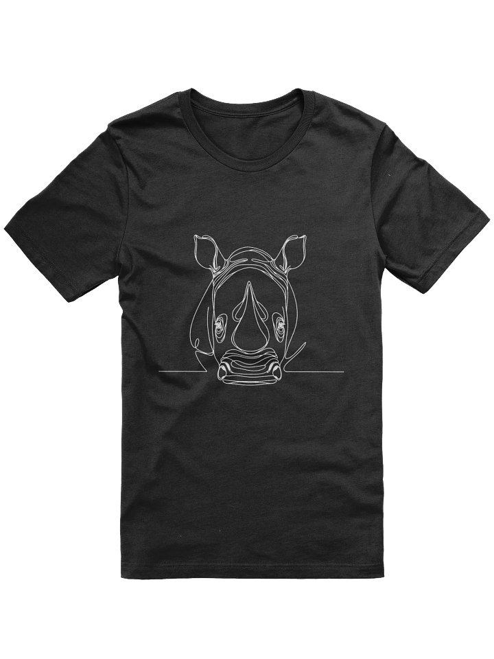 Rhino Head Line Art Unisex T-Shirt product image (5)