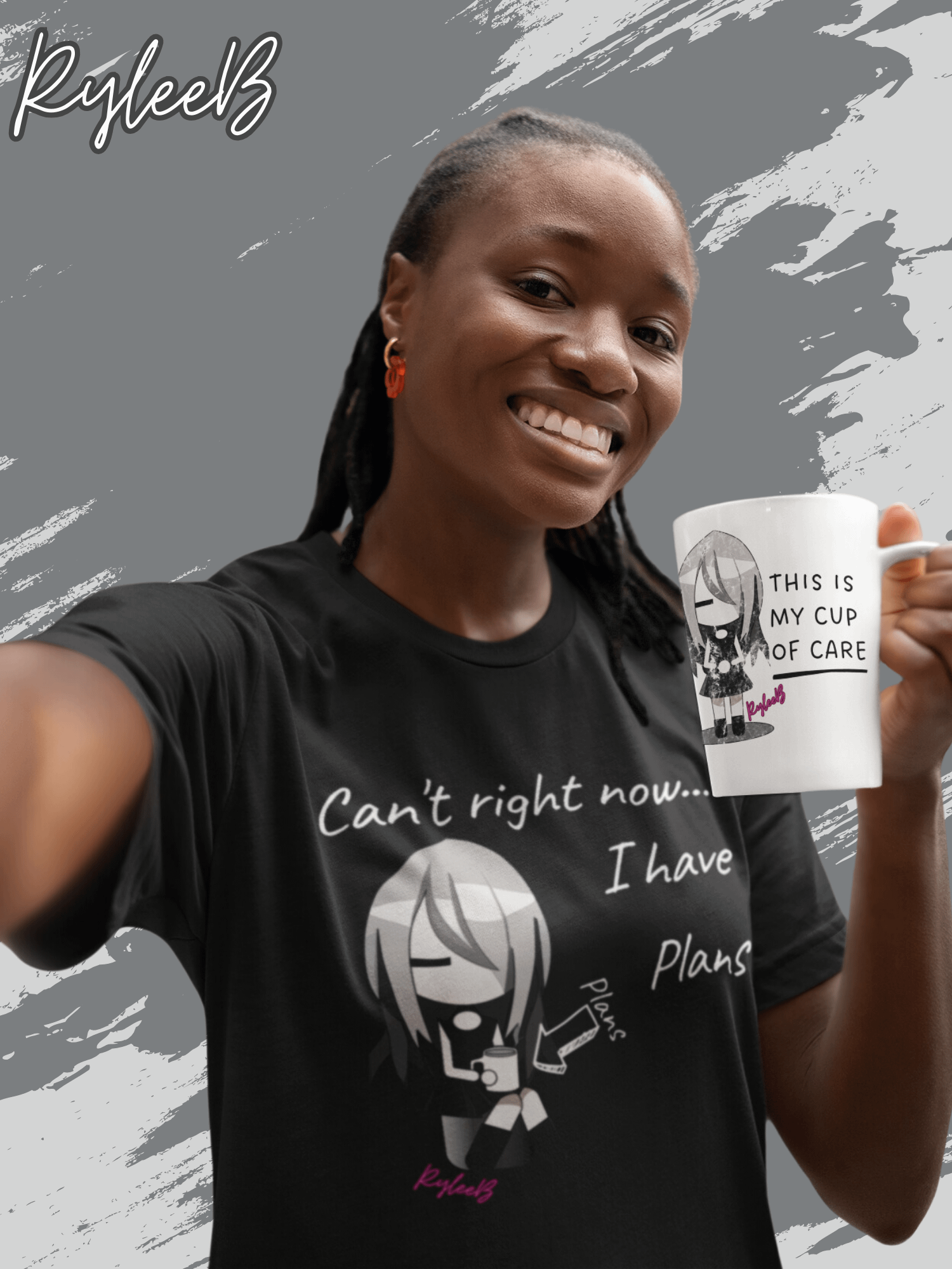 Coffee humor t-shirt - With Coffee by RyleeB product image (2)