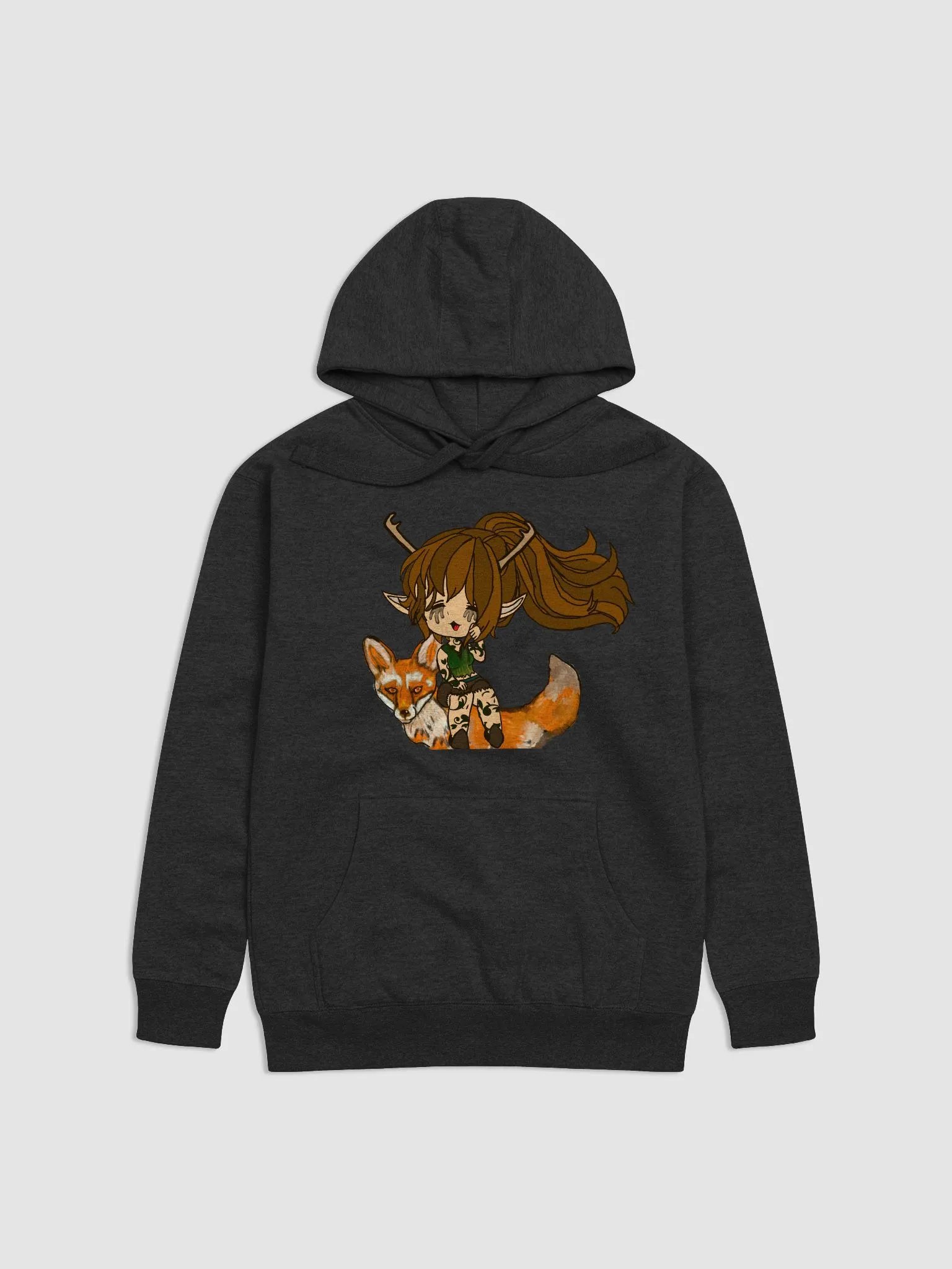 Wood elf and fox hoody product image (1)