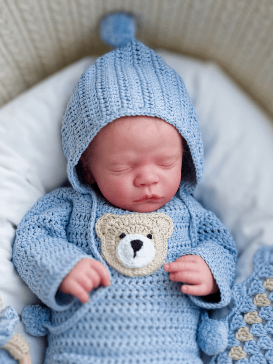 Crochet Baby Romper Pattern (with Teddy Bear Applique) product image (10)