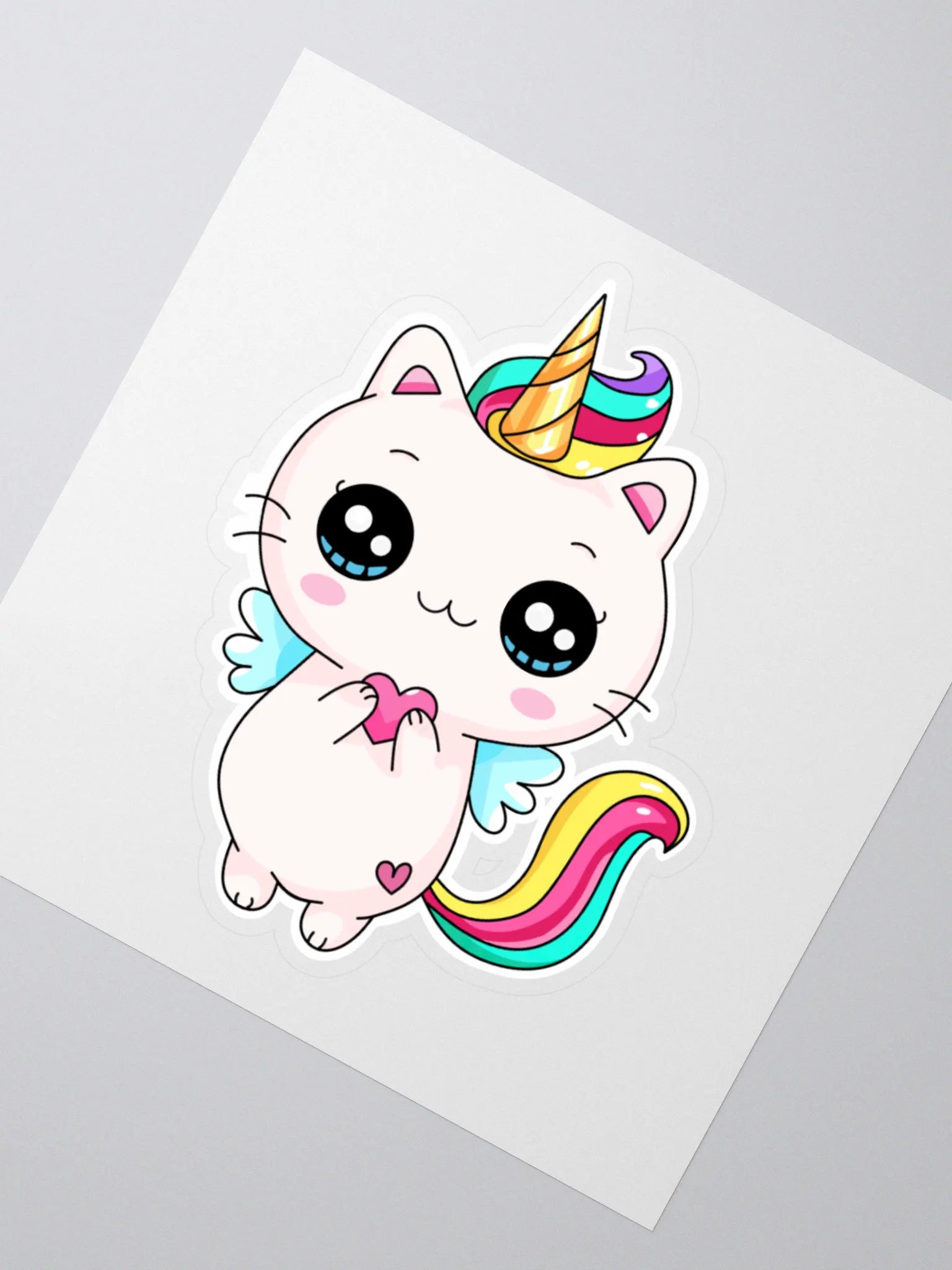 Meowgical Unicorn Kiss Cut Stickers product image (2)