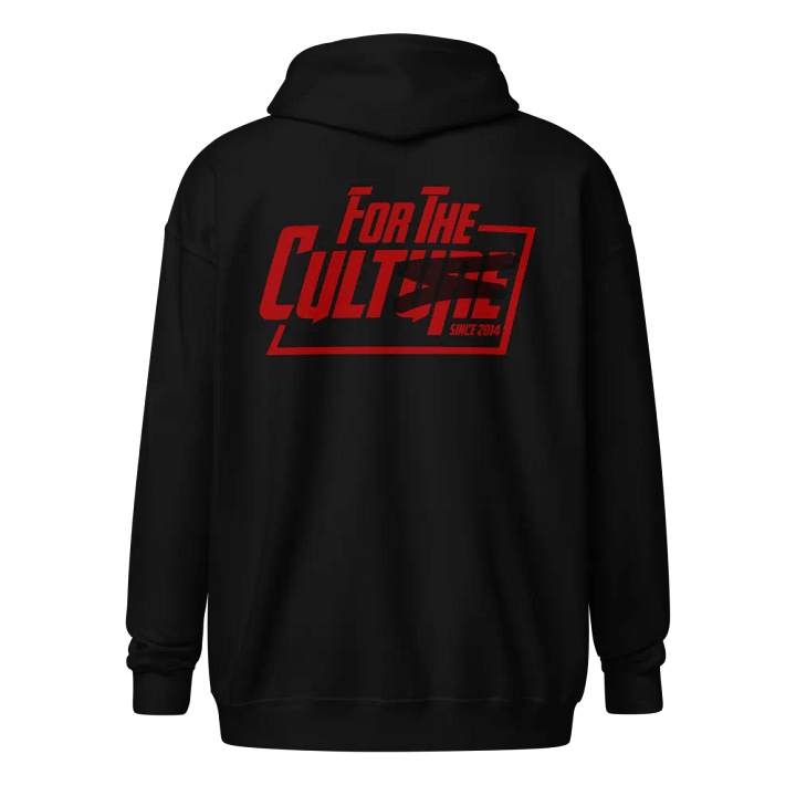 For the Culture Red / Black Zip Up product image (1)