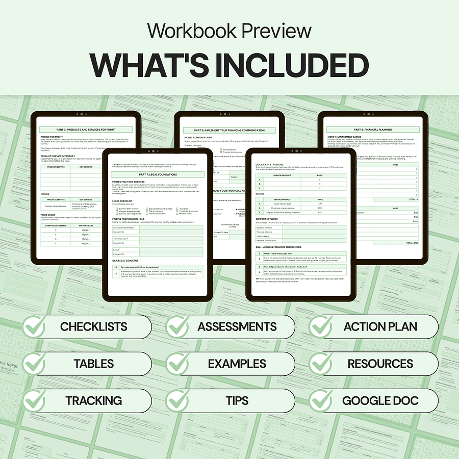 Financial Stress Relief - Google Docs product image (2)