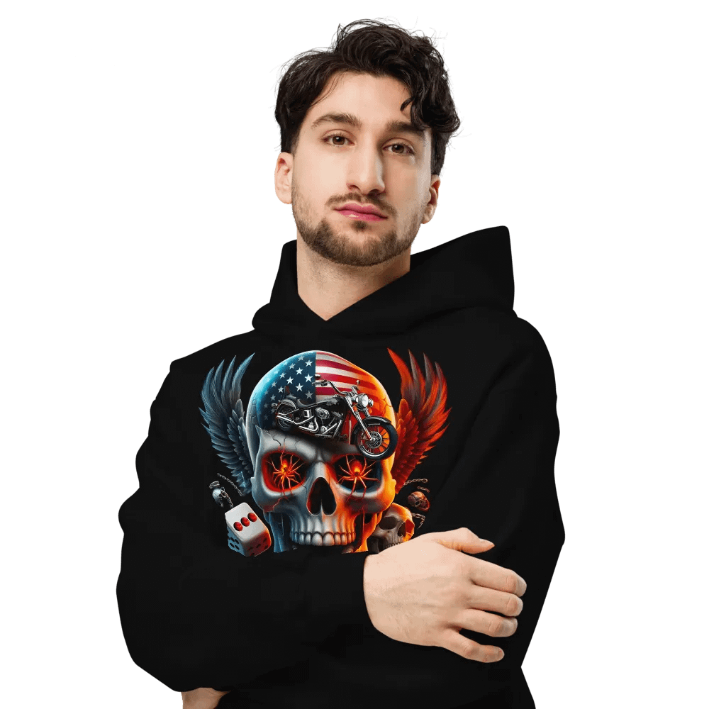 Patriotic Reaper Oversized Hoodie #23 product image (6)