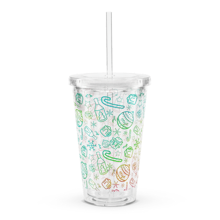 Limited Edition Christmas Rainbow Plastic Tumbler product image (3)