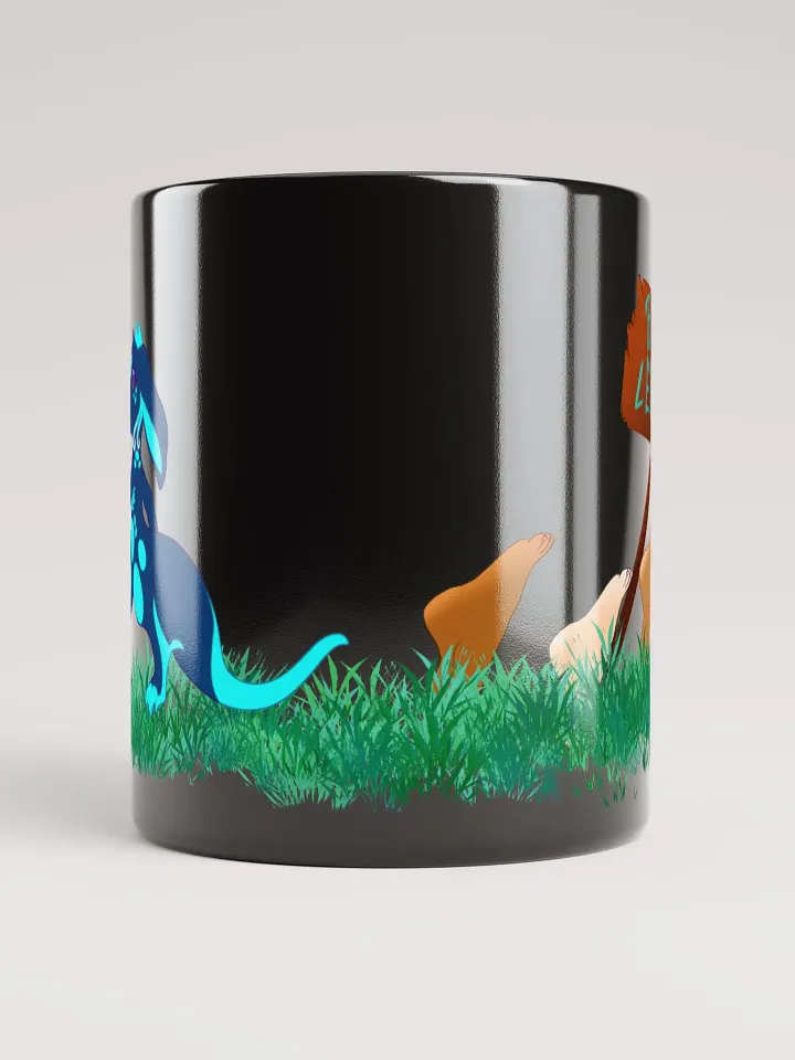 PLANT LEGZ HERE - Black Glossy Mug product image (4)