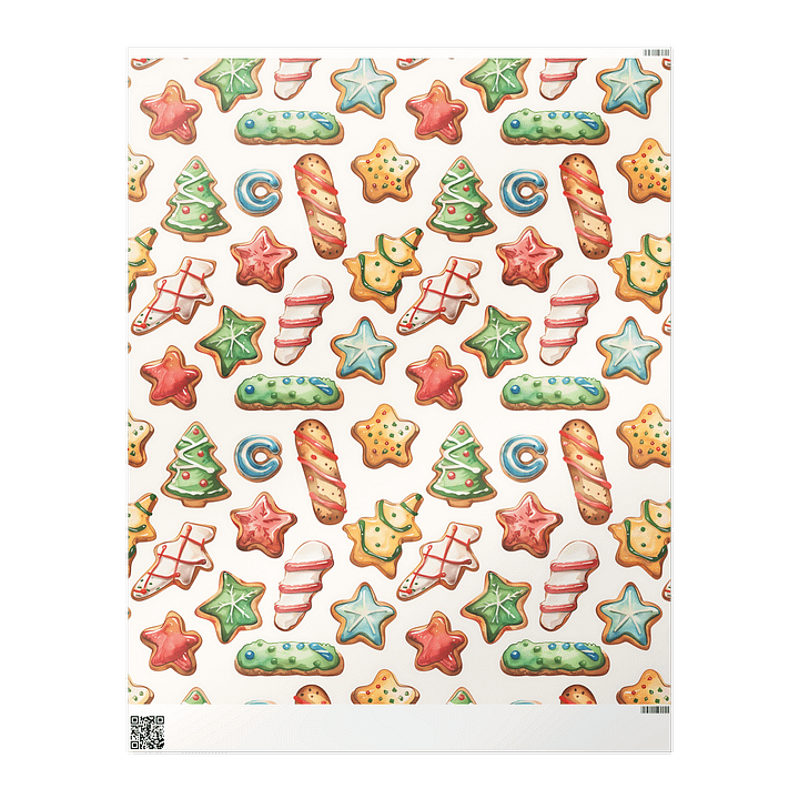 Yummy Cookies Christmas Wrapping Paper product image (2)