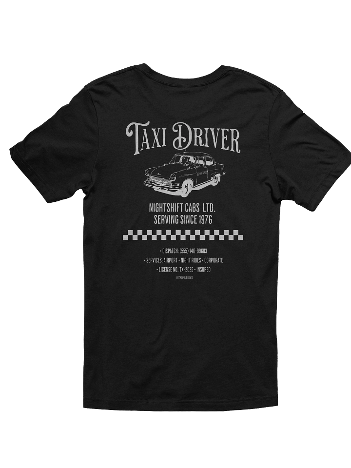 "Taxi Driver" Vintage Tee (Front & Back Print) product image (1)