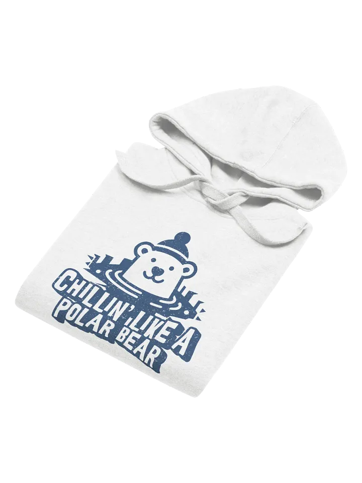 Chillin' Like a Polar Bear - Funny Winter Swimming Hoodie product image (1)