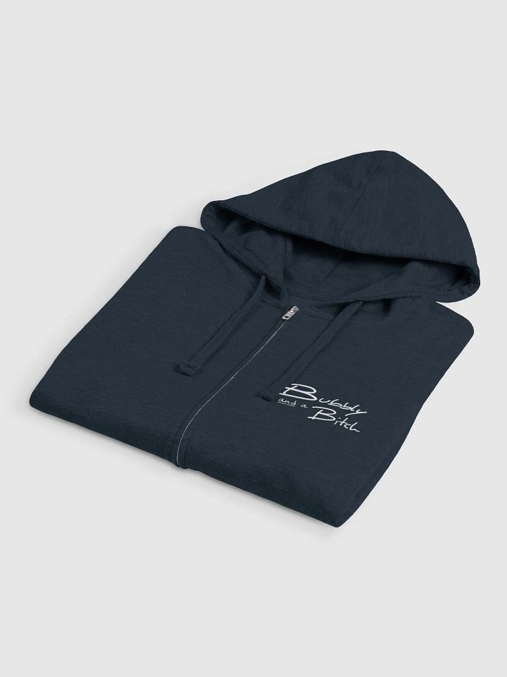 Bubbly and a B*tch (sm. white design) zip-up hoodie product image (2)
