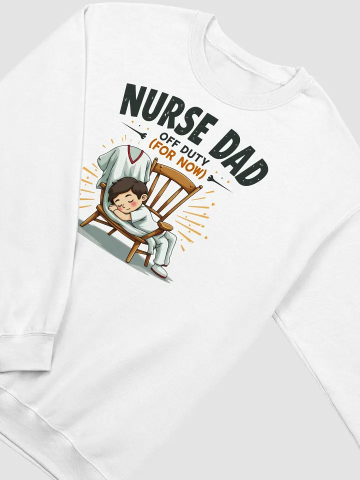 Nurse Dad Off Duty Crewneck Sweatshirt product image (15)