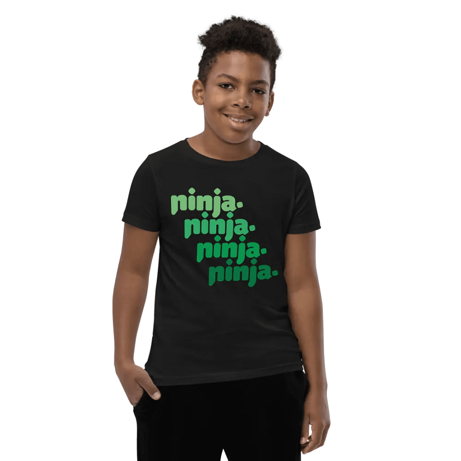 Quad Ninja Kids Tee: Green product image (8)