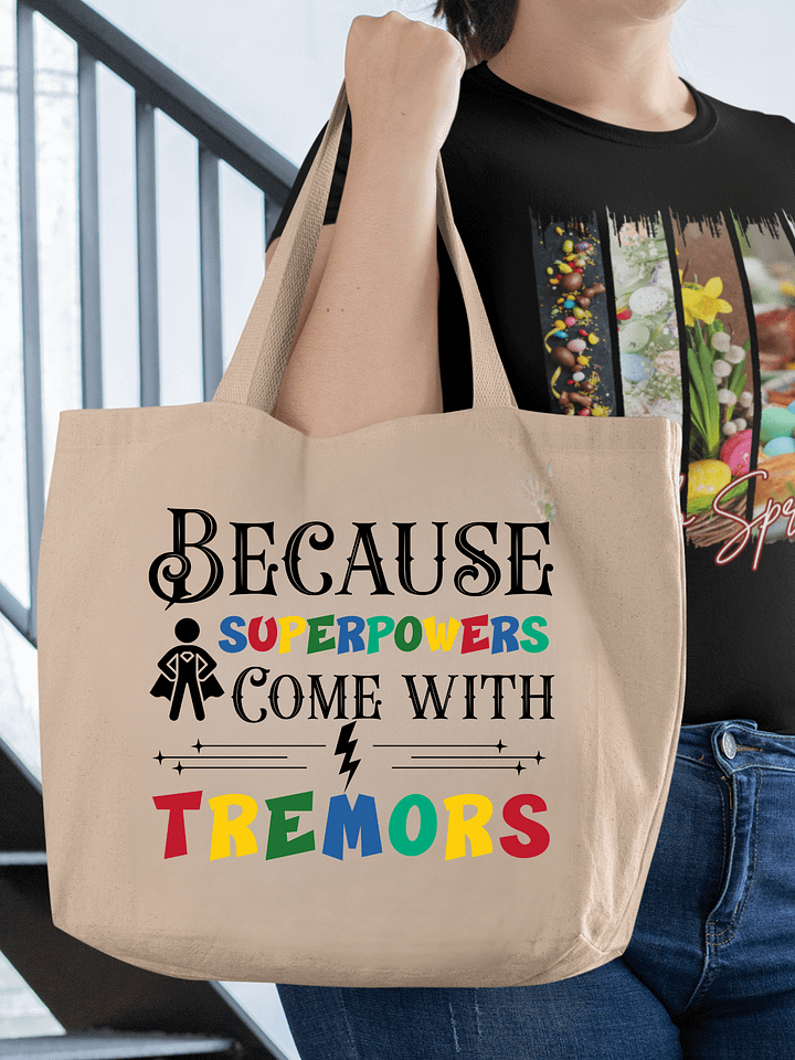 Because Superpowers Come with Tremors Parkinson Eco Tote Bag product image (1)